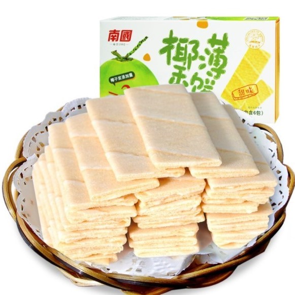 Nanguo 南国 椰香薄饼 甜味 160g 10.42元（需买2件，需用券）