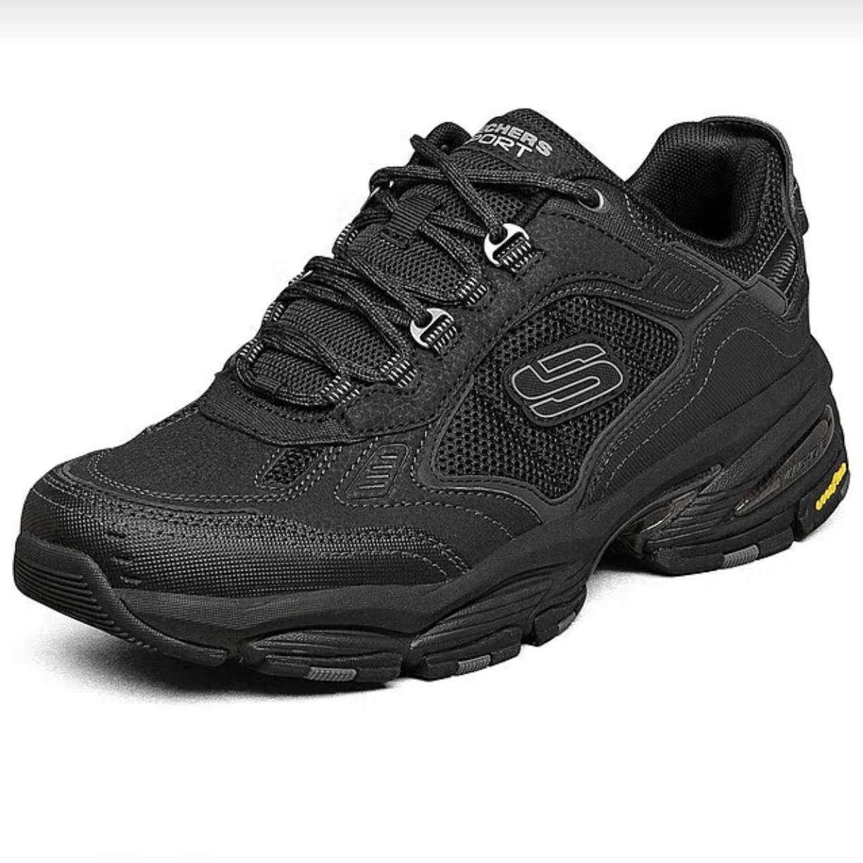 斯凯奇（Skechers）户外机能老爹鞋休闲运动鞋男237145BBK全黑色42.5 151.99元（需