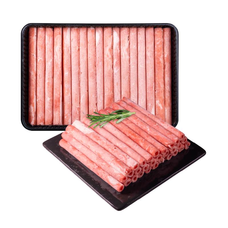 东方港湾 牛肉原切牛肉卷 净重1斤 牛肉片肥牛卷片火锅食材烧烤涮肉煮食材