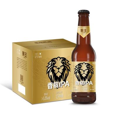 临期 燕京狮王精酿12度啤酒香槟IPA 330ml*12瓶 50.8元（需领券，合4.23元/瓶）