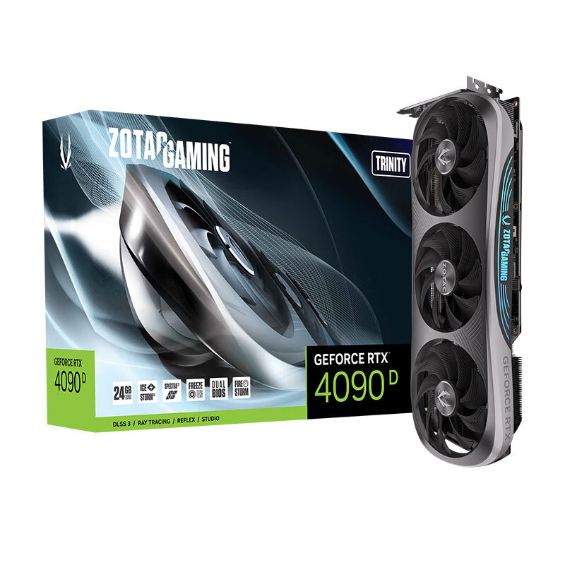 ZOTAC 索泰 GeForce RTX 4090 D TRINITY 独立显卡 12999元