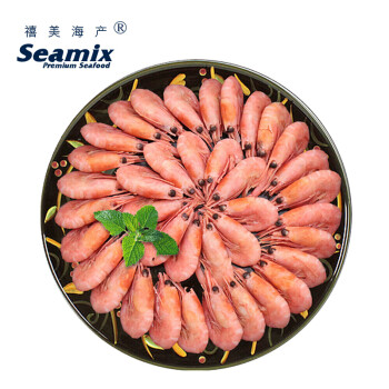 Seamix 禧美海产 禧美 熟冻加拿大北极甜虾 500g/袋（65-85只） 19.21元（需买4件