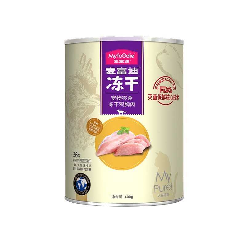 Myfoodie 麦富迪 猫零食 冻干盛宴桶 500g 74元（需买2件，共148元）