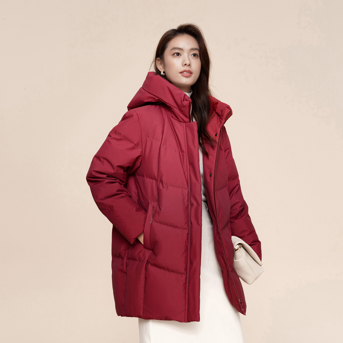 波司登 奥莱24冬装中款经典休闲连帽外套羽绒服 589元（需用券）