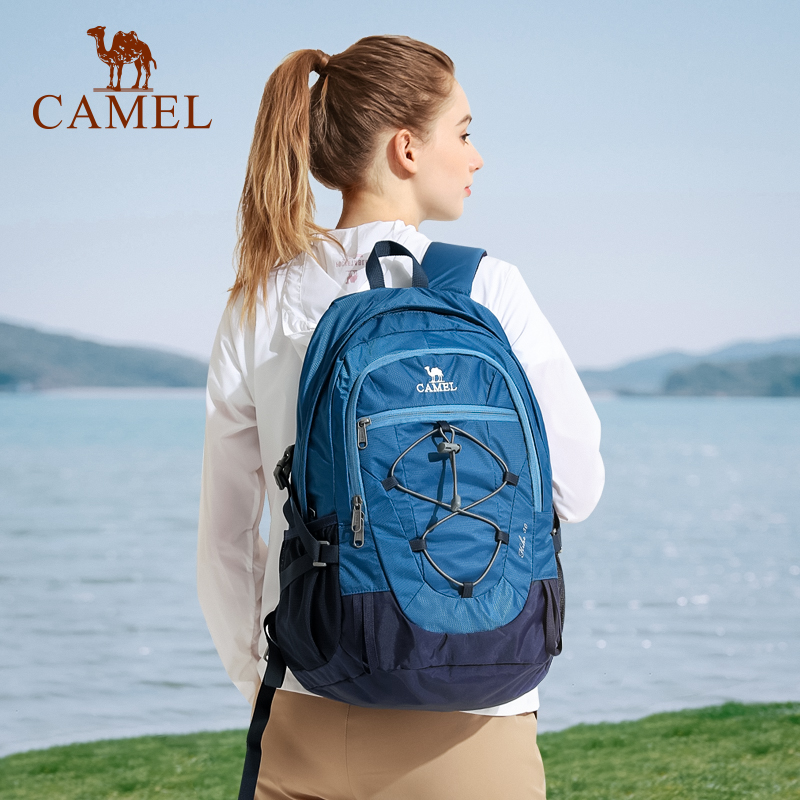 CAMEL 骆驼 户外防水登山包大容量徒步旅行双肩书包男女专业休闲运动包 96元