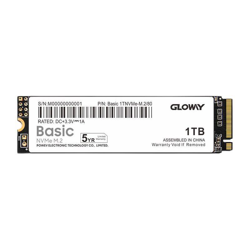 GLOWAY 光威 1TB SSD固态硬盘 M.2接口(NVMe协议) PCIe 3.0x4 Basic+系列 黑神话装机升