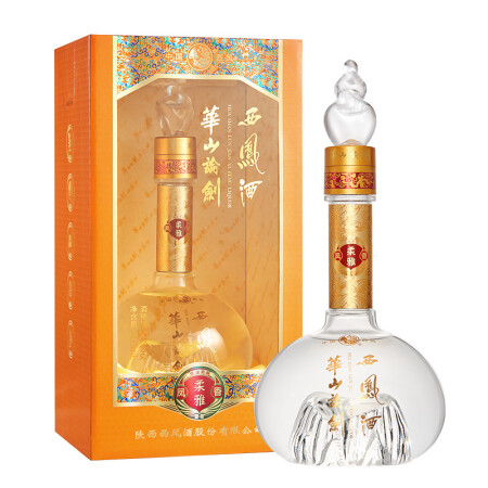 移动端、京东百亿补贴：西凤酒 华山论剑柔雅橙 52度 500ml 单瓶装 凤香型白