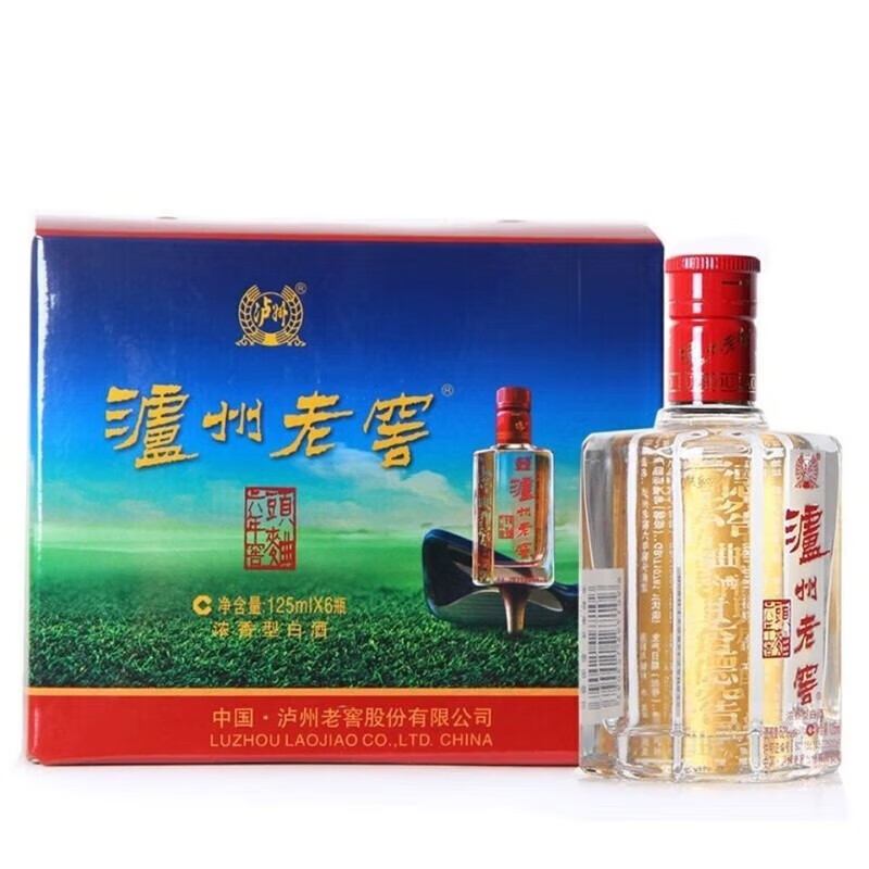 泸州老窖 小瓶装 纯粮食白酒 125mL*24瓶 52度 302.05元