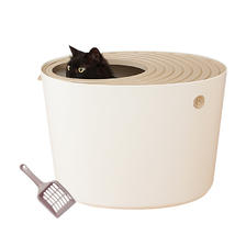 IRIS 爱丽思 猫厕所 蜗居式猫砂盆PUNT-530白 159元