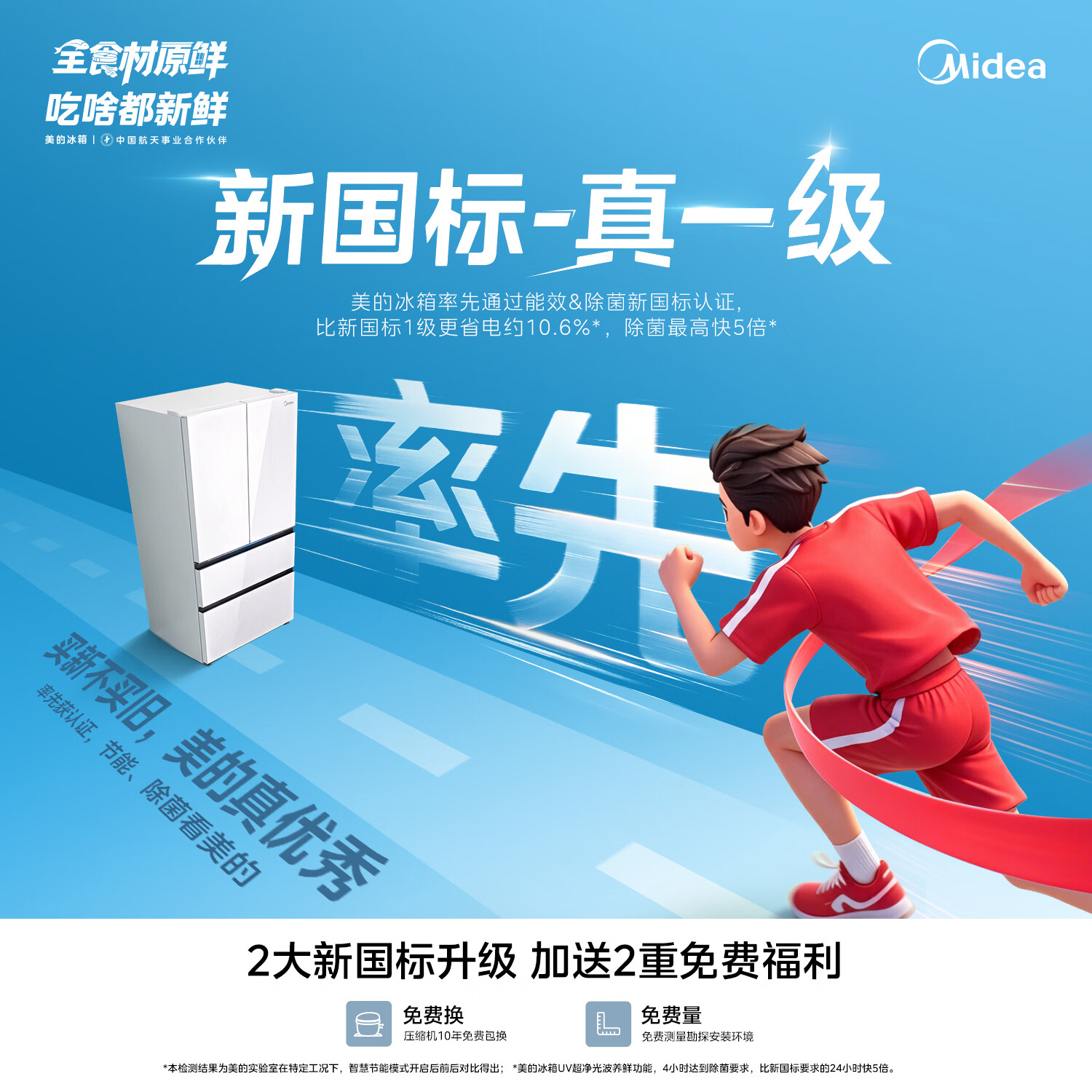 美的 真香系列 MR-508WFJDPZE 风冷法式门冰箱 508L 星尘黛 2686.93元 - 线报酷