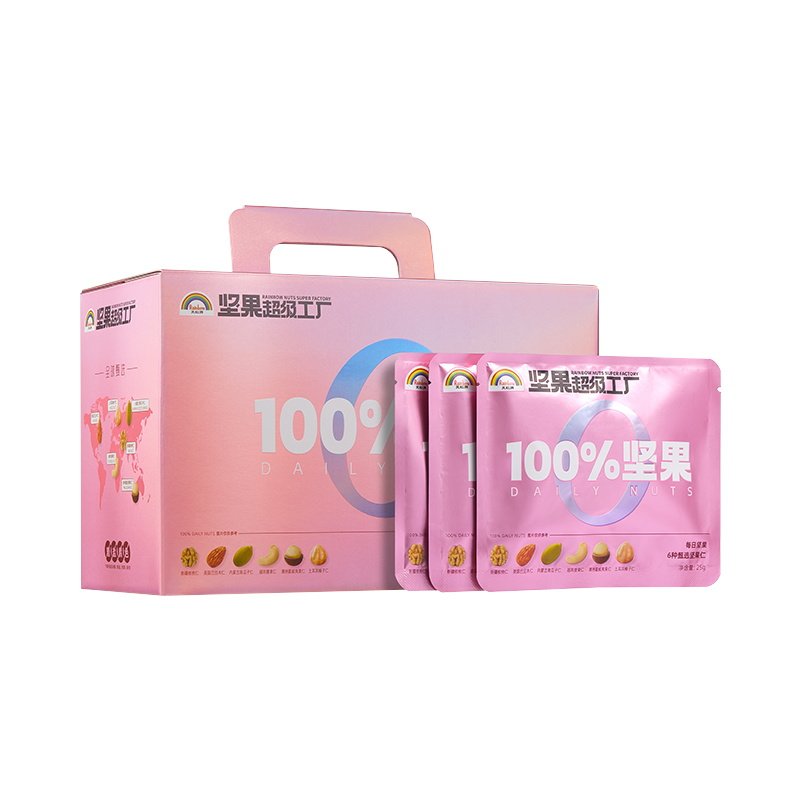 移动端：天虹牌 孕妈定制款每日坚果礼盒（纯坚果款） 700g（28袋） 89.9元（