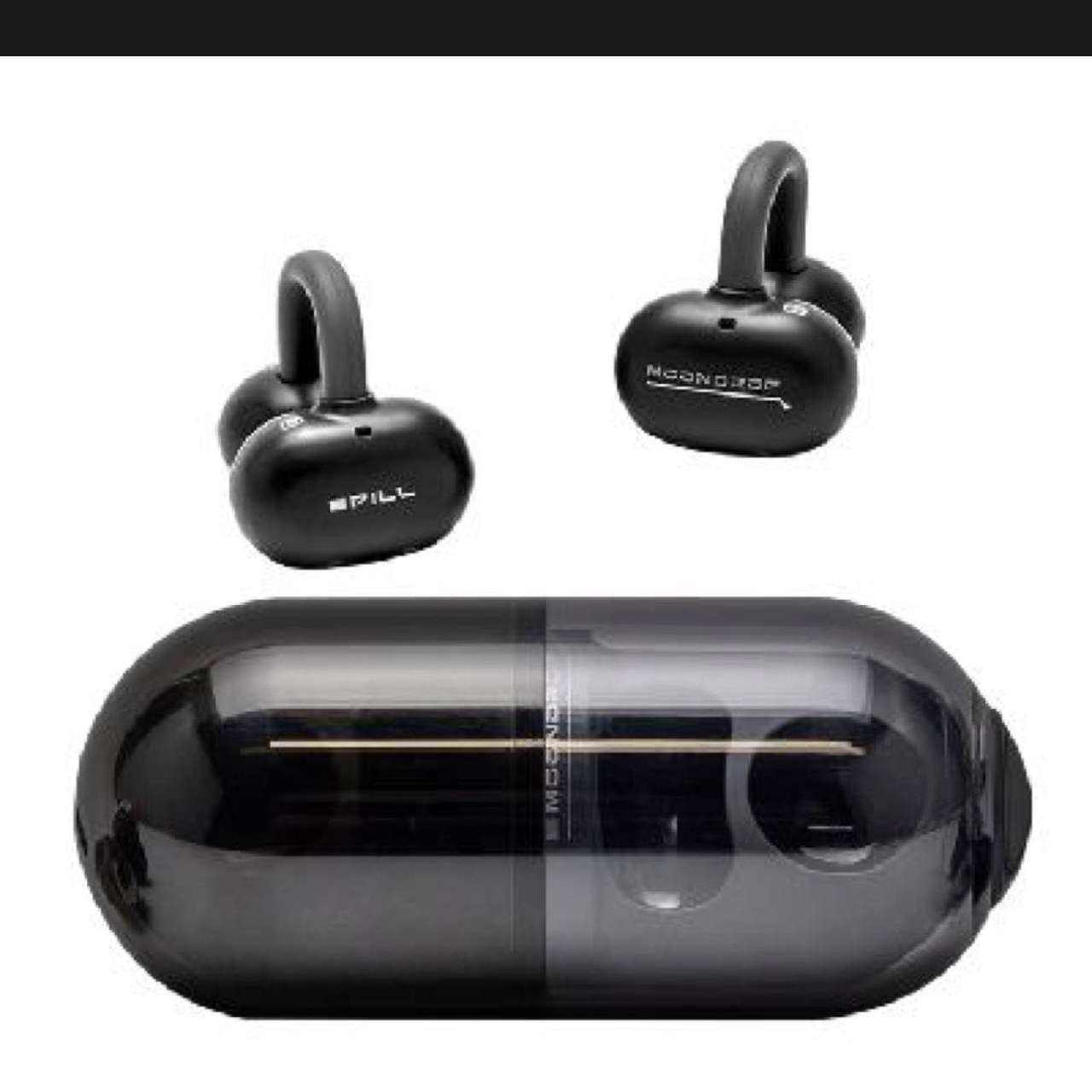 需入会：moondrop/水月雨 PILL音乐胶囊 蓝牙耳机 黑色 293元(合146.5元/件)
