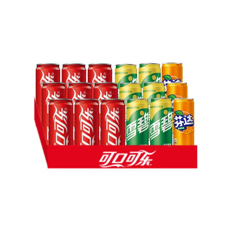 Coca-Cola 可口可乐 可乐+雪碧+芬达 330ml*24瓶 31.93元（需用券）