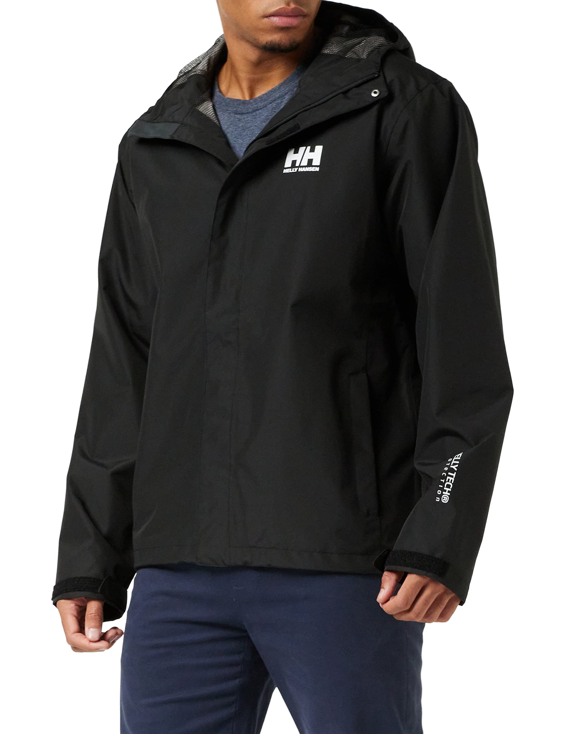 HELLY HANSEN HellyHansen 男式 Seven J 防水防风连帽夹克 992Black Medium 608.13元 - 86线报