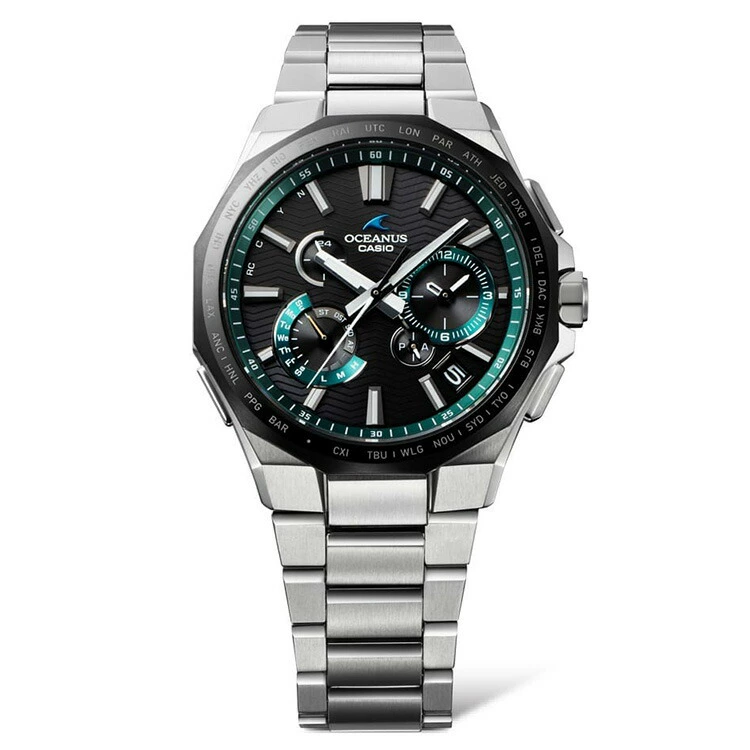 CASIO 卡西欧 Oceanus海神 钛合金太阳能蓝牙电波表 OCW-T6000A-1A ￥4844.15