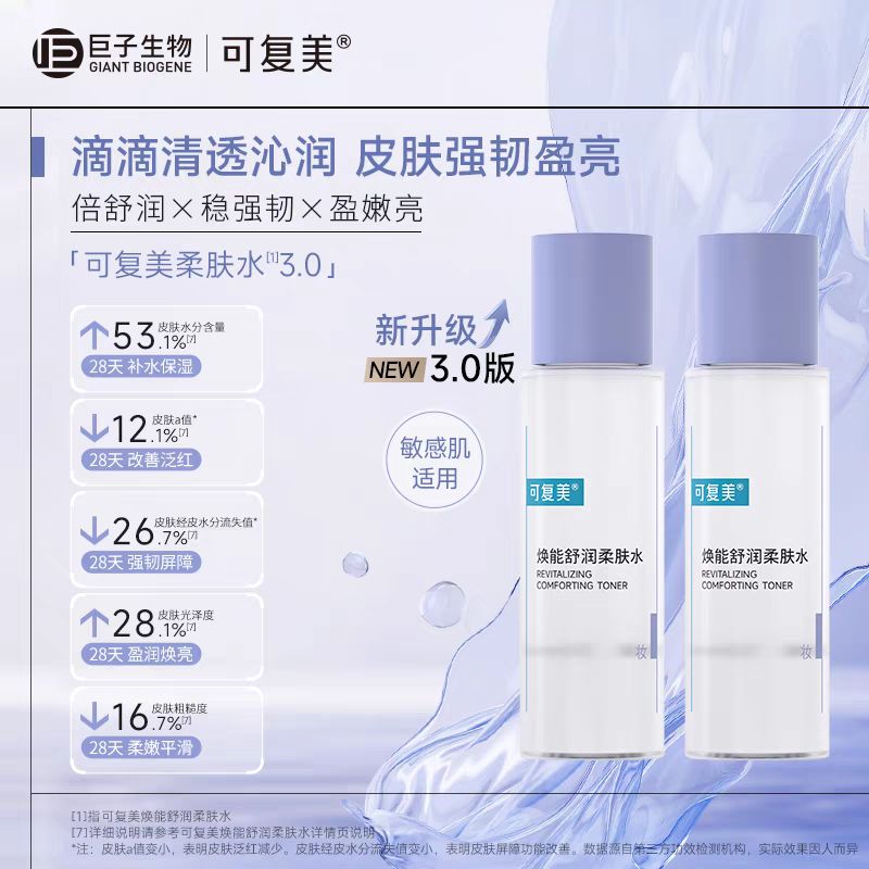 Comfy 可复美 焕能舒润柔肤水 50ml*2瓶 23.65元（需用券）