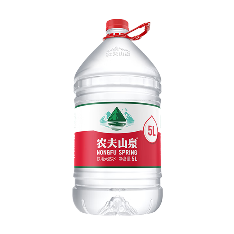 京东秒杀：农夫山泉 饮用水 整箱装 5L*4桶 饮用天然水家庭饮用水 31.73元（