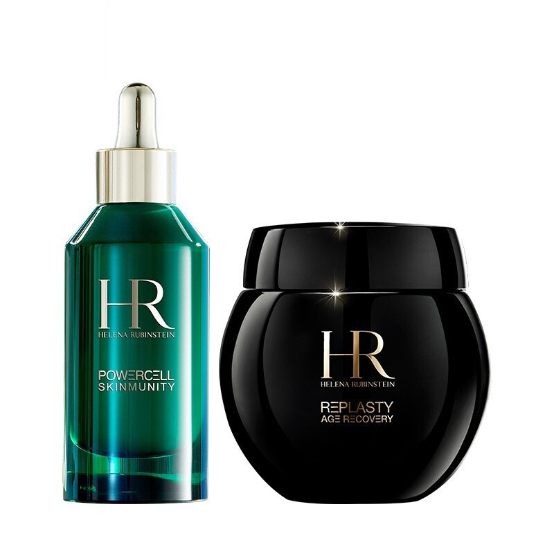 移动端、京东百亿补贴：HELENA RUBINSTEIN 赫莲娜 HR黑绷带50+绿宝瓶50面霜精华