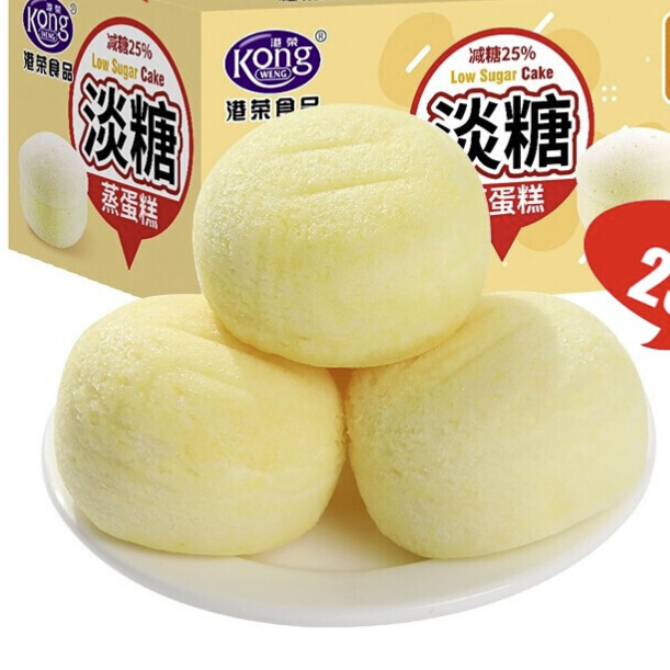 Kong WENG 港荣 淡糖蒸蛋糕 450g 8.52元