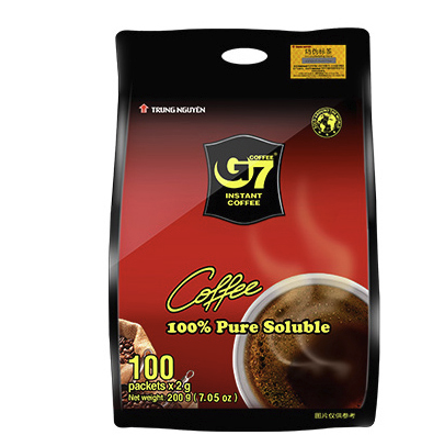 G7 COFFEE G7纯美式黑咖啡速溶手冲研磨咖啡粉越南进口原装100包*2g 38.41元（需