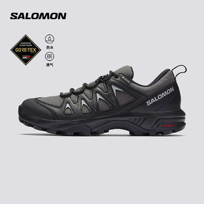 salomon 萨洛蒙 女款 户外运动舒适透气防水减震防护徒步鞋 X BRAZE GTX 磁铁灰 6