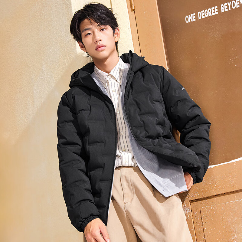 361° 羽绒服男秋冬季新款 三防连帽运动休闲防寒短外套夹克 246.49元(需领券)