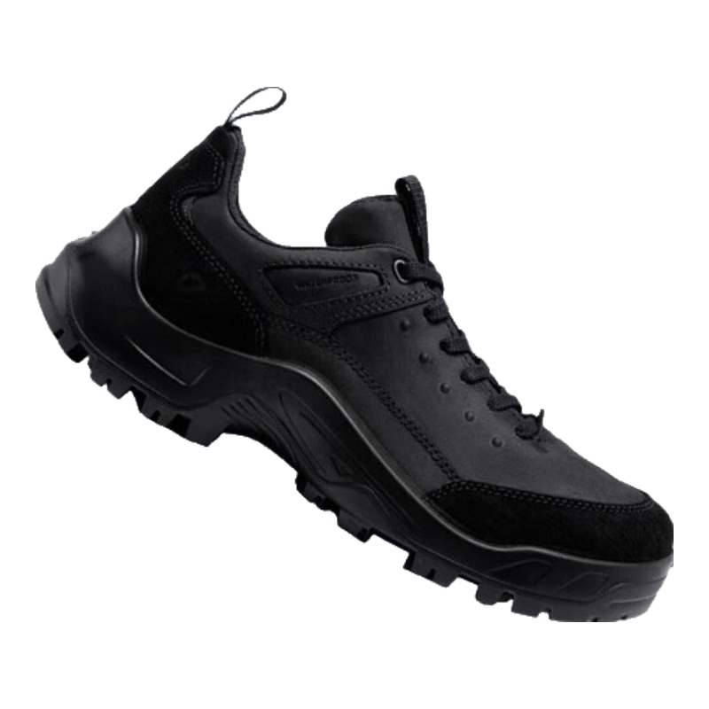 PLUS会员：ecco 爱步 2024年秋季耐磨抓地男士休闲运动鞋 越野822354 黑色822354510