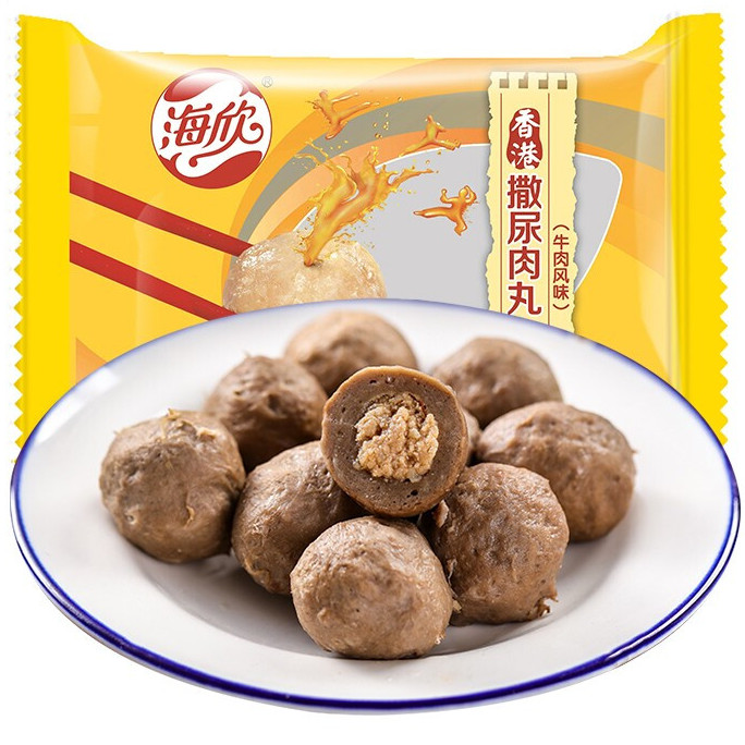 HAIXIN 海欣 香港撒尿肉丸 牛肉风味 500g 15.92元