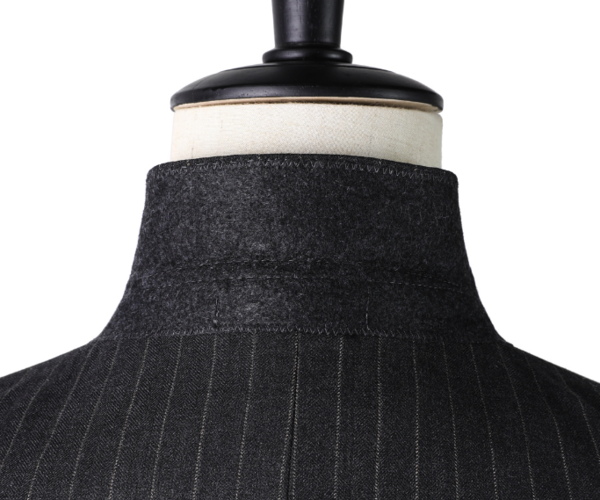 G·MONS 吉约蒙 戗驳领条纹双排扣西服GXF0616