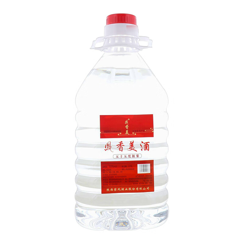 紫凤 凤香美酒 柔和凤香型白酒 55度2500ml 98.26元（需用券）