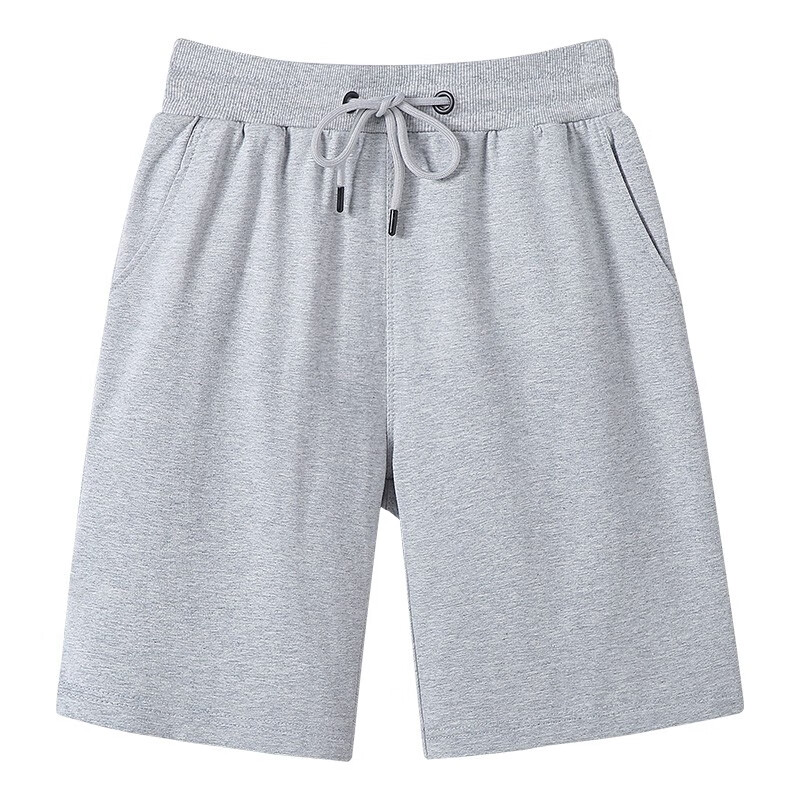 jeanswest真维斯户外运动纯棉短裤夏季薄款青少年宽松直筒裤子灰色4xl