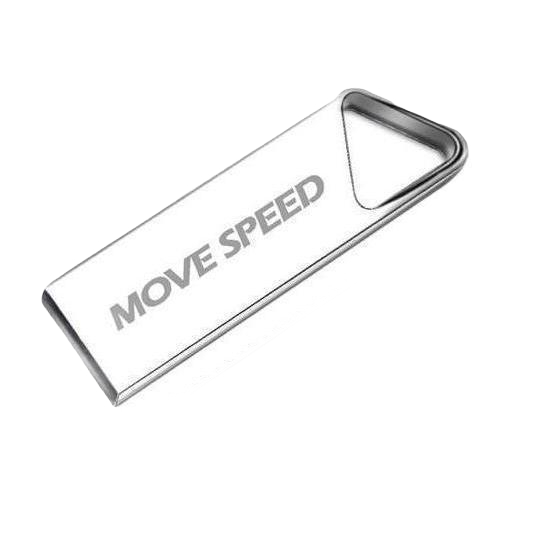 移速 MOVE SPEED 铁三角系列 YSUTSJ-64G2S USB 2.0 U盘 银色 64GB USB-A 13.8元