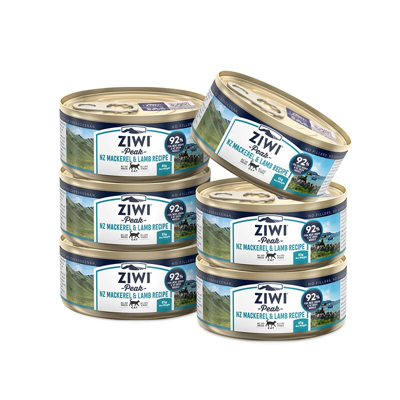 ZIWI 滋益巅峰 猫罐头85g*6罐马鲛鱼羊肉味主食湿粮成猫幼猫通用新西兰进口 1