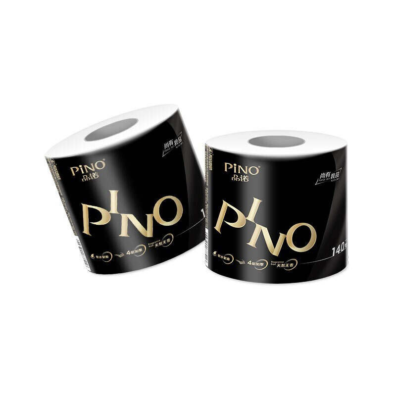 10日10点：PINO 品诺 黑色经典系列 有芯卷纸120节20卷 19.9元（需用券）