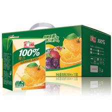 汇源 无添加纯果汁维生素c饮料 礼盒100%橙汁200ml*12盒 整箱礼盒 17.47元（需用