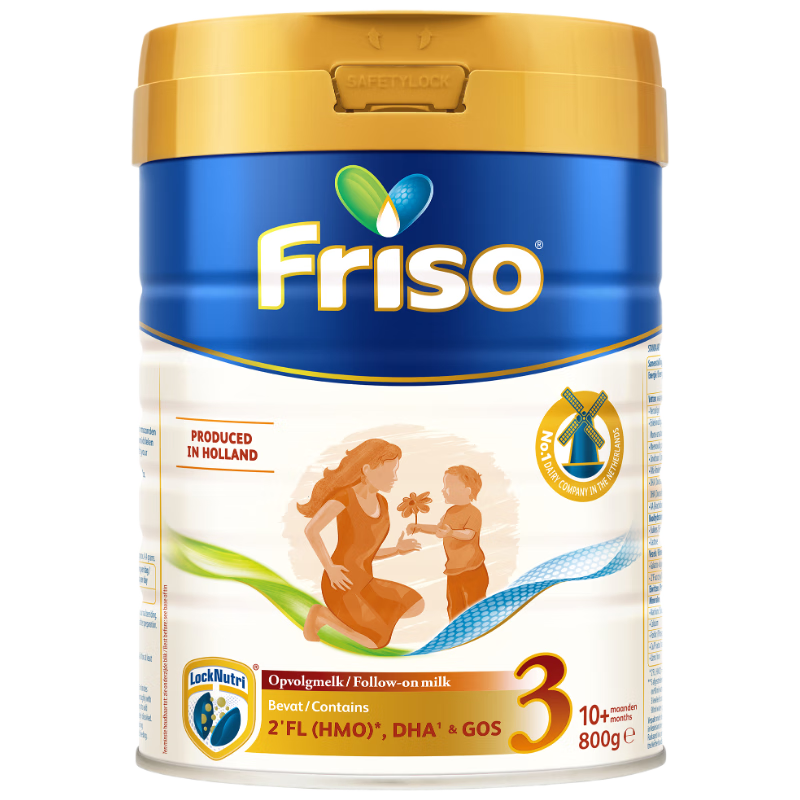 PLUS会员：美素佳儿 Friso 荷兰白金HMO升级版3段 10月以上 婴儿奶粉800g/罐*3罐 3