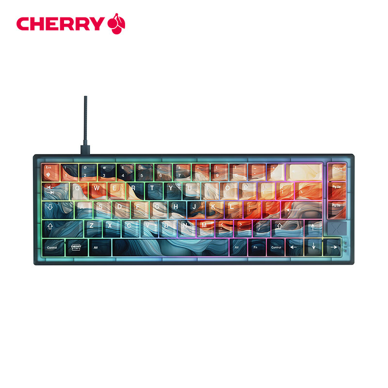 CHERRY 樱桃 XTRFY K5V2 洪流 有线机械键盘 RGB MX2A红轴 1099元