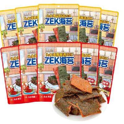 Zek 每日肉脯海苔 即食 原味25g*5袋+辣味25g*5袋 8.9元 （需用券）