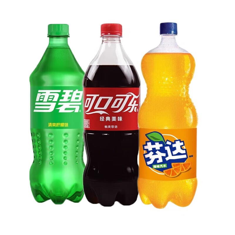 Plus会员：可口可乐（Coca-Cola）汽水碳酸饮料整箱装大瓶 家庭分享装888ml瓶装