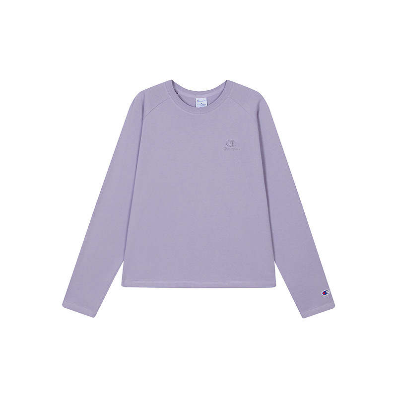 移动端：Champion 冠军长袖T恤女2025秋季新款插肩袖都市格调风基础打底衫 239