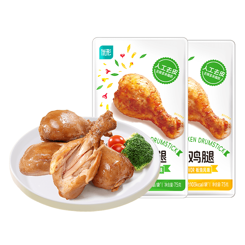 优形 去皮鸡腿10袋 孜然*5+板烧*5 34元