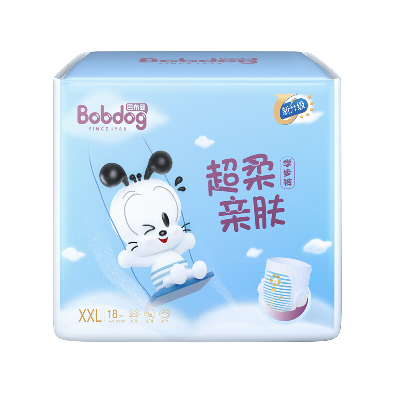 移动端、京东百亿补贴：BoBDoG 巴布豆 超柔亲肤系列 婴幼儿拉拉裤 XXL18片 21