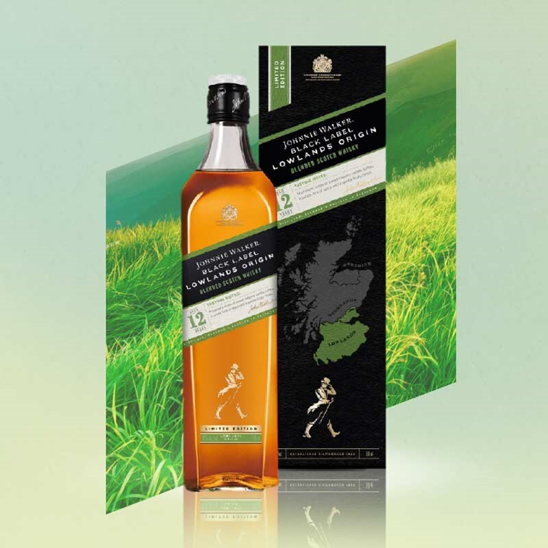 尊尼获加 JOHNNIE WALKER 低地区 12年 黑牌 调和 苏格兰威士忌 42%vol 700ml 217.55元