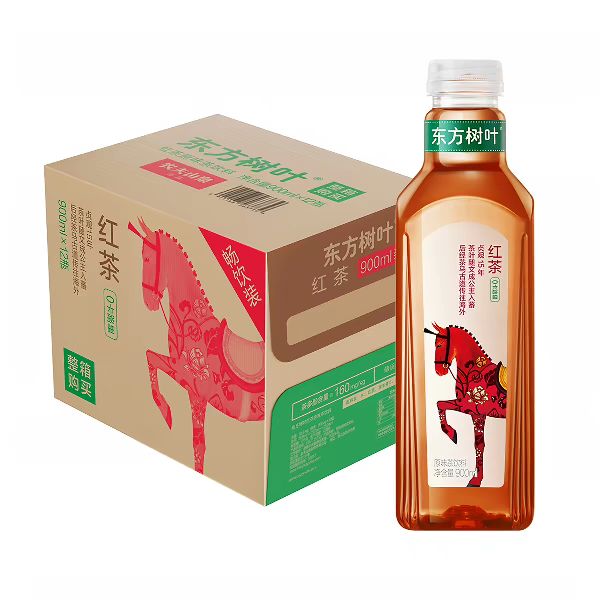 农夫山泉 东方树叶 红茶 900ml*12瓶/箱 51.25元