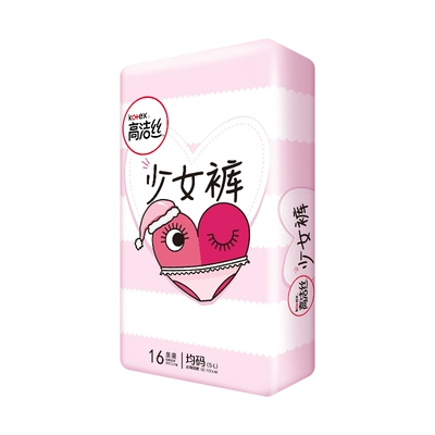 88VIP：kotex 高洁丝 少女裤 均码 16条*3件 50.92元（需领券，合16.97元/件）