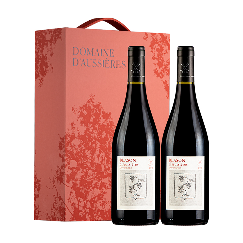 春焕新：拉菲古堡 法国进口 奥希耶徽纹 干红葡萄酒 750ml*2 双支礼盒（自营