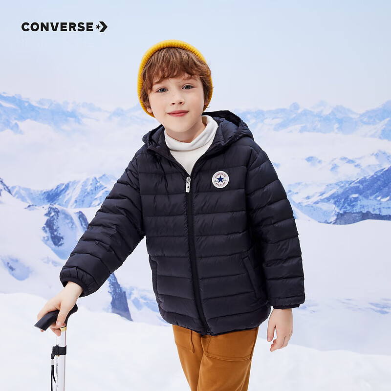 CONVERSE 匡威 20点：Converse匡威 儿童轻薄保暖连帽羽绒服 217.2元包邮（需用券