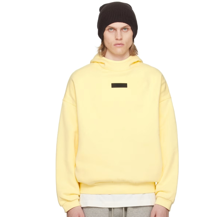 FEAR OF GOD ESSENTIALS 黄色 Pullover 连帽衫 4折 $40（约288元）