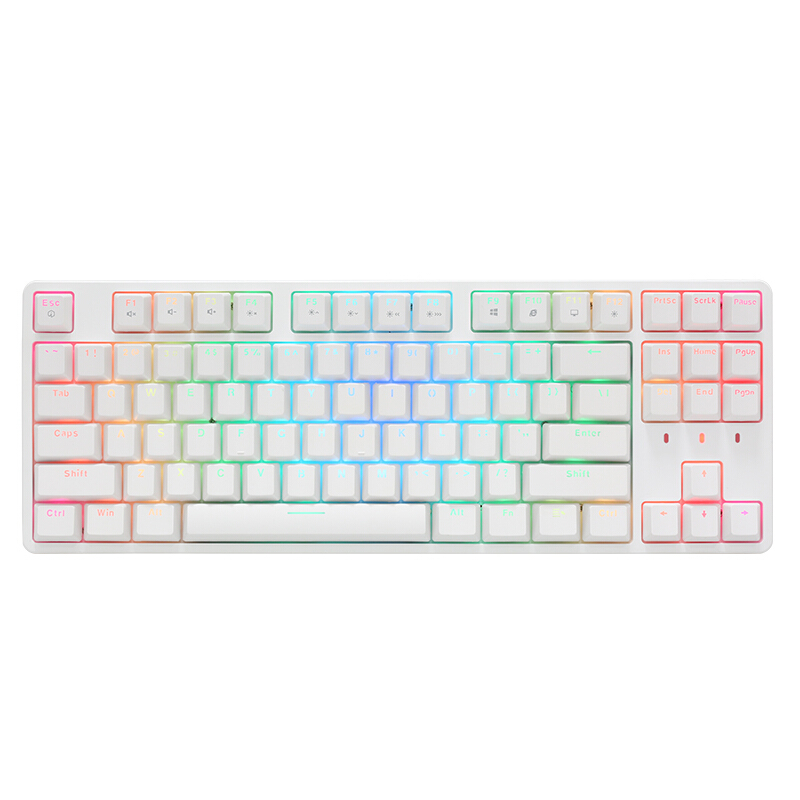 irok 艾石头 Fe-87 87键 有线机械键盘 白色 国产茶轴 RGB 159元