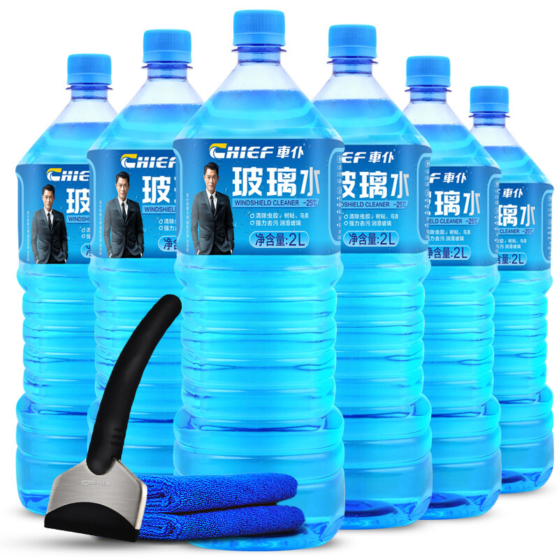 CHIEF 车仆 cp1127 液体玻璃水 -25℃ 2L 6瓶装 76元